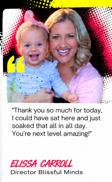 Testimonial from Elissa Carroll, Director Blissful Minds